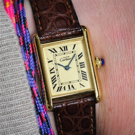 cartier tank must 2415|cartier tank must extra large.